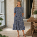 Sarah | Stunning Floral Midi Dress Easy-to-Wear for Women