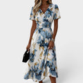 MORA | Modern Floral Midi Dress for Women — Style and Elegance
