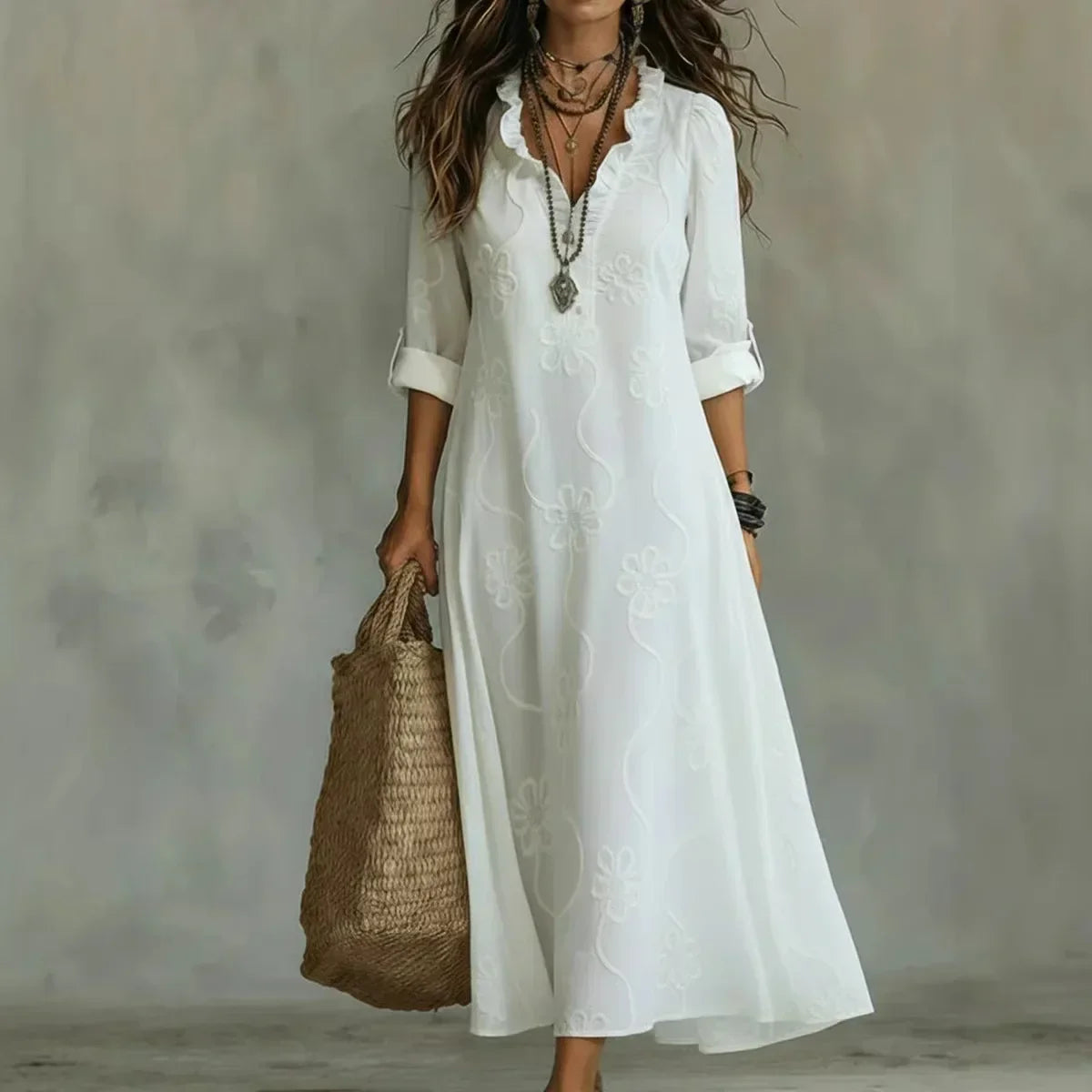 Bobbie - Floral Maxi Dress for Summer Days - Light, Fresh, and Stylish for Women