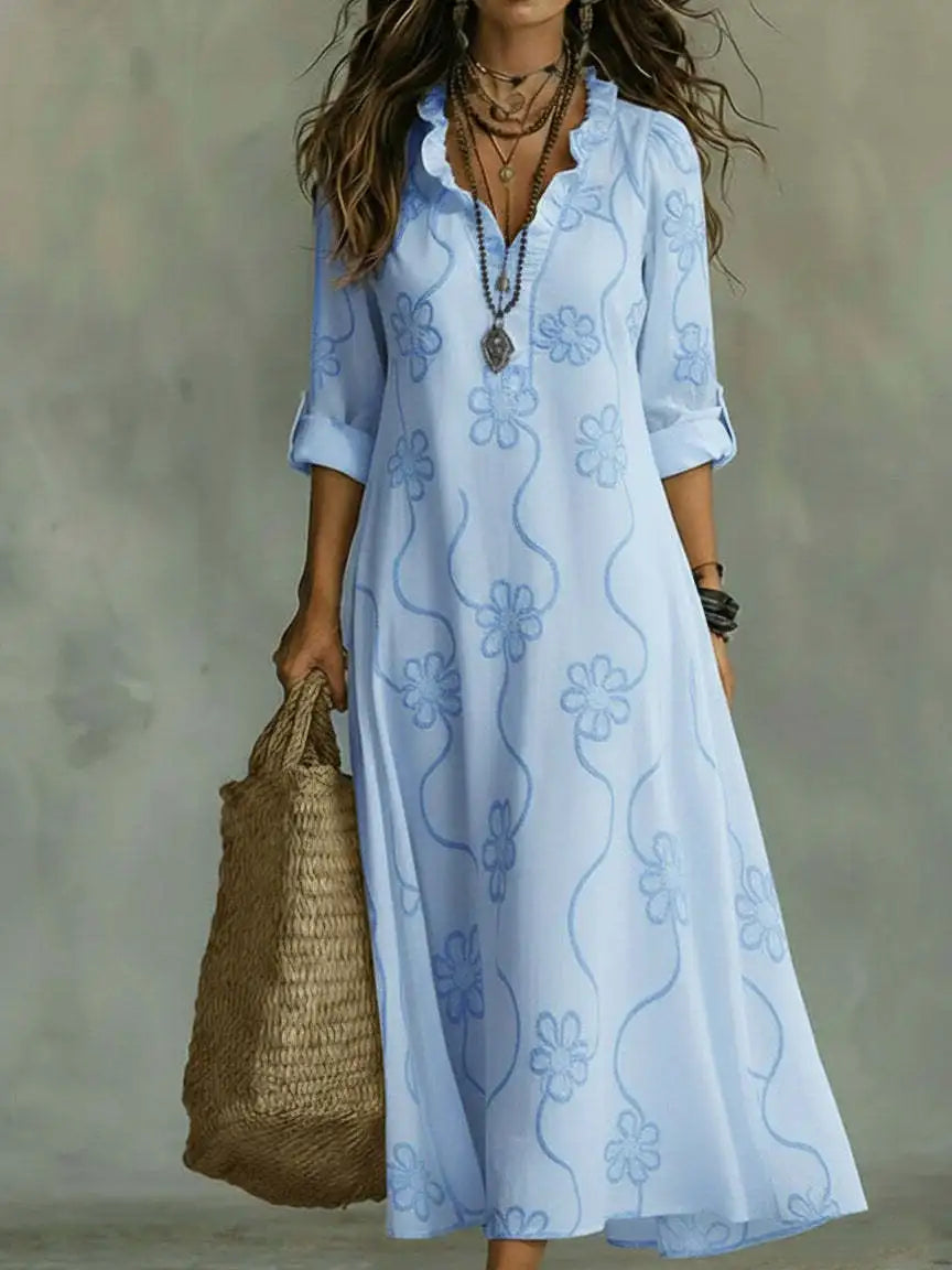 Bobbie - Floral Maxi Dress for Summer Days - Light, Fresh, and Stylish for Women