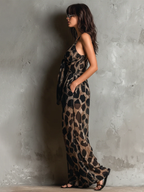 Lirio - Loose-Fit Chiffon Jumpsuit with Halter Neck for Women, Lightweight and Elegant