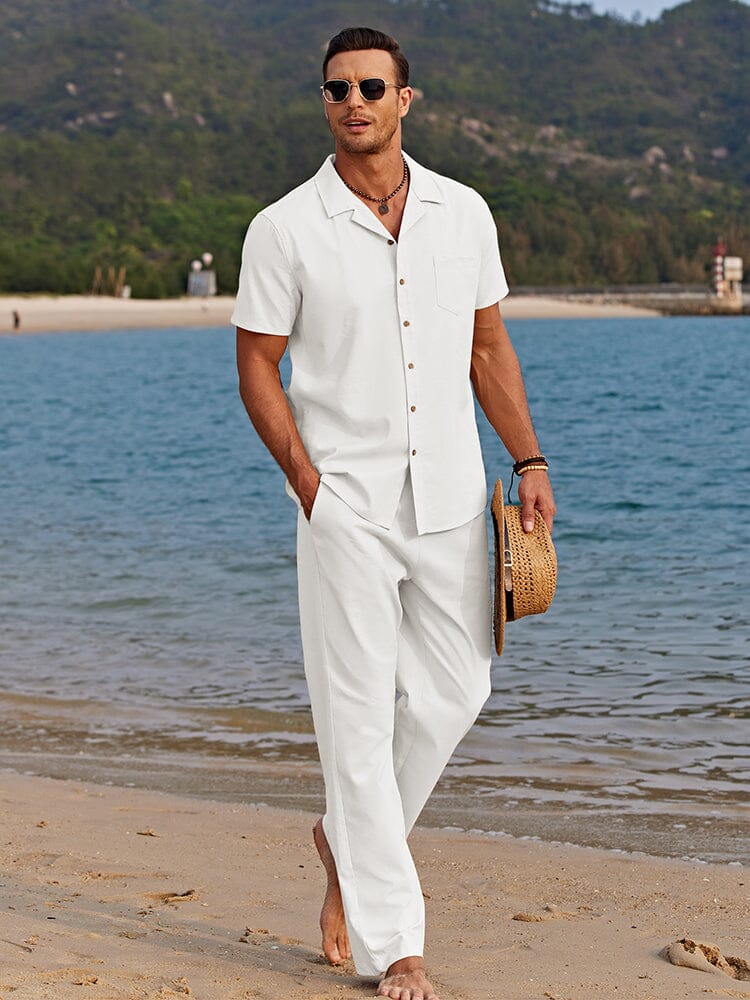 Camp Collar Shirt & Trousers Set – Your Perfect Beach Day Co-Ord