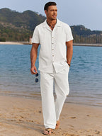 Camp Collar Shirt & Trousers Set – Your Perfect Beach Day Co-Ord
