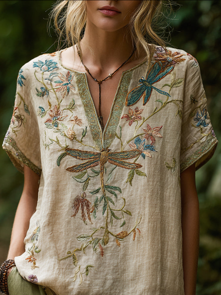 Carolina Artful Statement Blouse for Bold, Chic Style