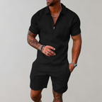 Smart Summer Knit Polo & Shorts Set – Effortless Co-Ord Style