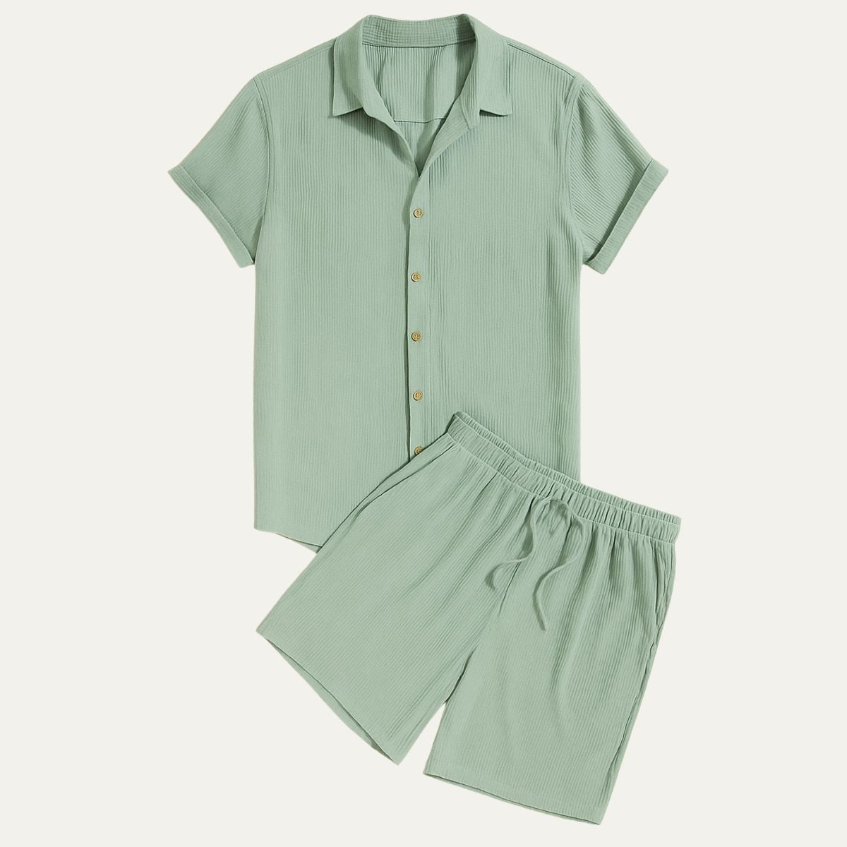 Linen Shirt & Shorts Set – Effortless Summer Co-Ord