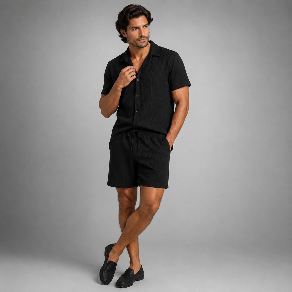 Linen Shirt & Shorts Set – Effortless Summer Co-Ord