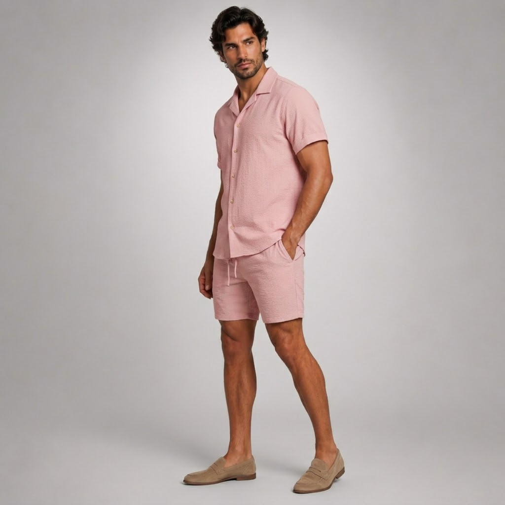Linen Shirt & Shorts Set – Effortless Summer Co-Ord