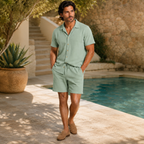 Linen Shirt & Shorts Set – Effortless Summer Co-Ord