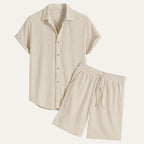 Linen Shirt & Shorts Set – Effortless Summer Co-Ord