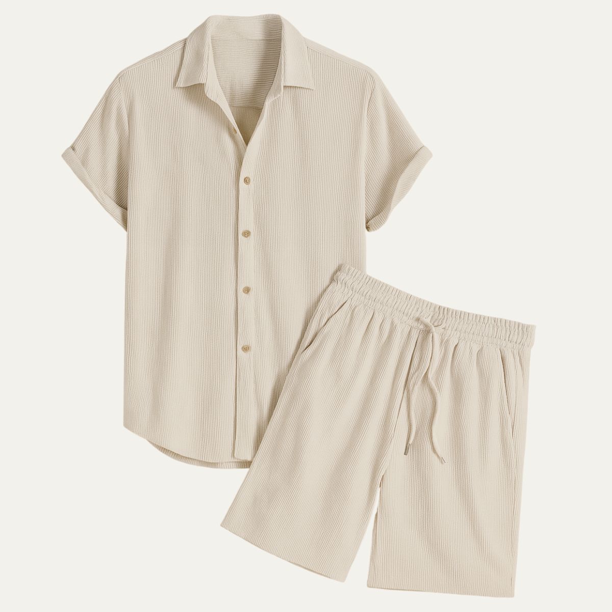 Linen Shirt & Shorts Set – Effortless Summer Co-Ord