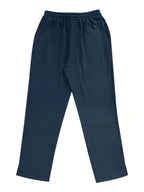 Men's Linen Casual Pants with Adjustable Drawstring Waist and Handy Slant Pockets