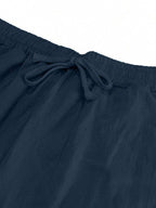 Men's Linen Casual Pants with Adjustable Drawstring Waist and Handy Slant Pockets