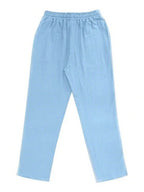 Men's Linen Casual Pants with Adjustable Drawstring Waist and Handy Slant Pockets