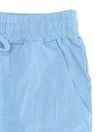 Men's Linen Casual Pants with Adjustable Drawstring Waist and Handy Slant Pockets