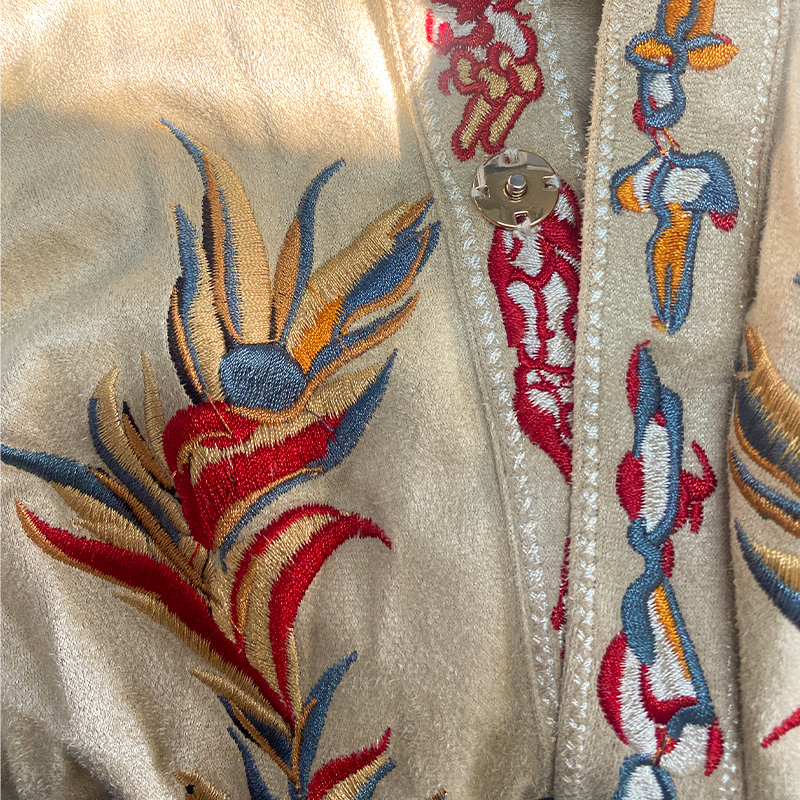 Men's Western-Style Embroidered Short-Sleeve Shirt