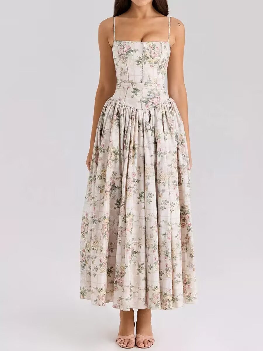 Arvelle Pleated Strapless Midi Gowns for Wedding Guests