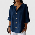 Olivia | Effortless Relaxed V-Neck Blouse