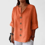 Olivia | Effortless Relaxed V-Neck Blouse