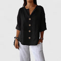 Olivia | Effortless Relaxed V-Neck Blouse