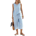 Brisa - Striped Cotton Set for Women, Lightweight and Stylish