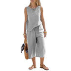 Brisa - Striped Cotton Set for Women, Lightweight and Stylish