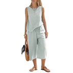 Brisa - Striped Cotton Set for Women, Lightweight and Stylish