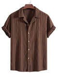 Textured Camp Collar Shirt – Effortless, Relaxed Summer Style
