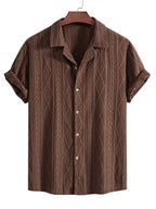 Textured Camp Collar Shirt – Effortless, Relaxed Summer Style
