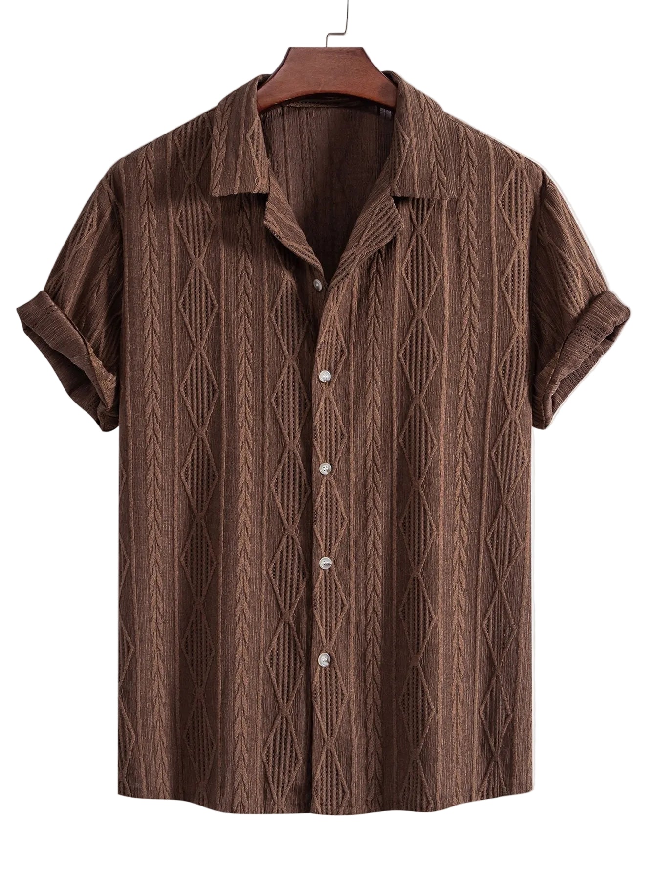 Textured Camp Collar Shirt – Effortless, Relaxed Summer Style