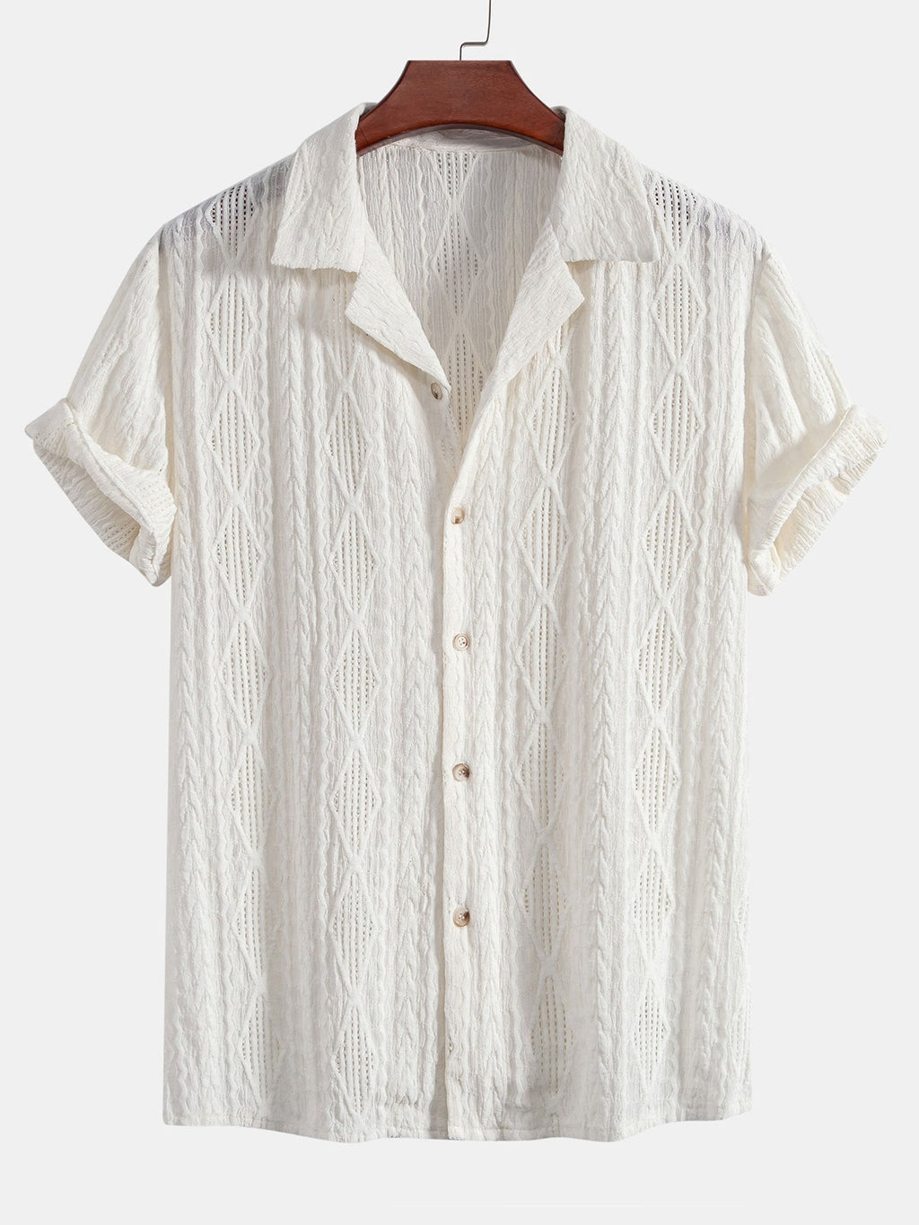 Textured Camp Collar Shirt – Effortless, Relaxed Summer Style