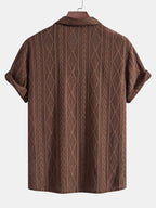 Textured Camp Collar Shirt – Effortless, Relaxed Summer Style