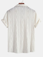 Textured Camp Collar Shirt – Effortless, Relaxed Summer Style