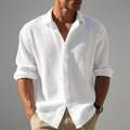 Textured Linen Shirt – Sophisticated, Breathable Layer for Summer