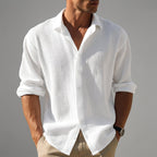 Textured Linen Shirt – Sophisticated, Breathable Layer for Summer
