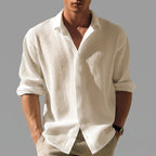 Textured Linen Shirt – Sophisticated, Breathable Layer for Summer