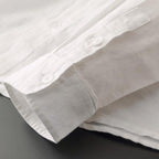 Women's Casual Linen Hooded Shirt with Button-Front